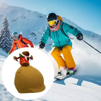 Чехол для горнолыжного шлема Animal, украшение, удобный зимний головной убор для сноуборда чёрный