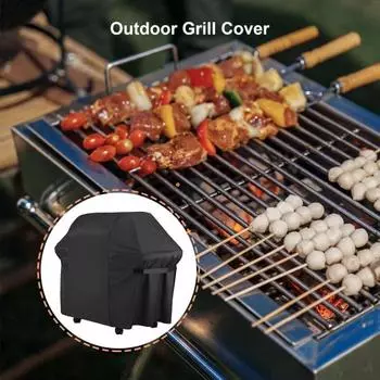 Чехол для гриля для барбекю, сверхпрочная ткань Оксфорд 420D, водонепроницаемый, устойчивый к ультрафиолетовому излучению, чехол для барбекю, садовые товары для улицы M