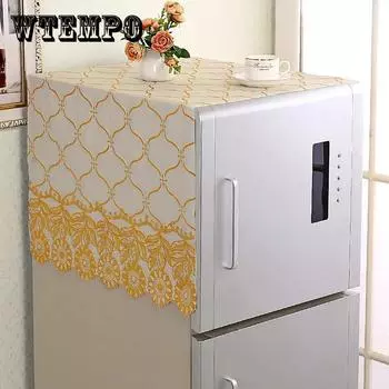 Чехол для холодильника, тканевый чехол для одной двери, пылезащитный чехол для холодильника, тканевое полотенце, ПВХ, простой водонепроницаемый чехол для стиральной машины