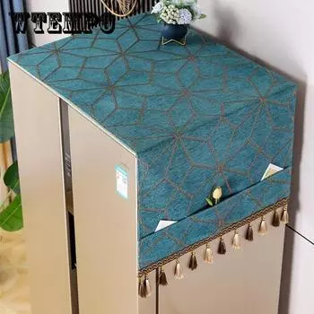 Чехол для холодильника Верхний пылезащитный чехол для двухдверной двери Пылезащитный защитный чехол для одной двери Чехол для полотенца Занавеска Чехол для полотенца Пылезащитная ткань