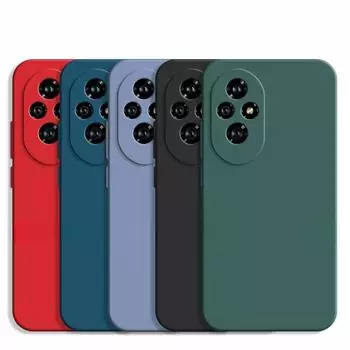 Чехол для Honor 200 Чехол для Honor 200 200 Pro Чехол TPU Противоударный жидкий силиконовый защитный чехол для телефона Чехол для Honor 200 Honor 200 чёрный