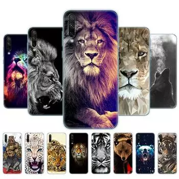 Чехол для HONOR 30i, мягкий силиконовый чехол из ТПУ для Huawei Honor 30i, чехол LRA-LX1, чехол для телефона Honor30i 30 i, бампер, волк, тигр, лев, медведь Honor 30i