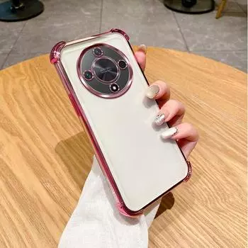 Чехол для Honor Magic6 Lite, чехол для телефона Honor X9B, чехол для телефона Honor X50, мягкий бампер, противоударный защитный чехол, прозрачная гальваническая пластина Honor Magic6 Lite