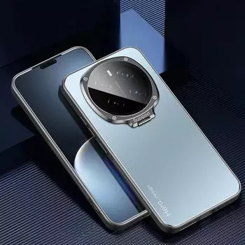 Чехол для Honor Magic 7 Pro Magic7, металлический держатель камеры, чехол для Honor Magic 7Pro 6 Pro 6 Lite 5 Pro, противоударный матовый защитный чехол с подставкой For Magic 7 Pro чёрный