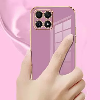 Чехол для Honor X6 Honor X8A, чехол Honor X8 X8B X6S X6A, роскошный квадратный чехол Honor X8 5G X8A X8, противоударный чехол для телефона For Honor X6&Case & Strap снег белый