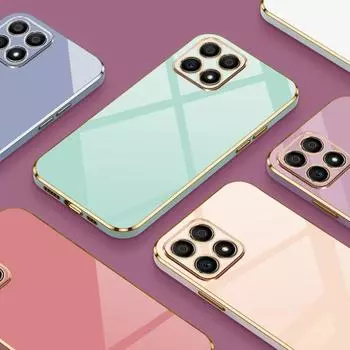 Чехол для Honor X6 Honor X8A, роскошный чехол с квадратным покрытием Honor X8 5G, чехол для телефона TFY-LX2, противоударная задняя крышка, чехол Honor X8 X8a For Honor X6&Case & Strap снег белый