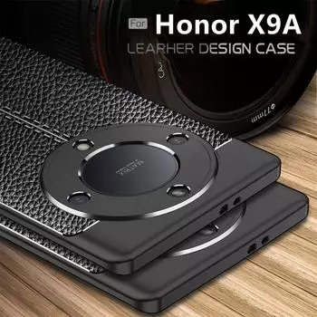 Чехол для Honor X9A, чехол для Huawei Honor X9A, чехол-броня, бампер для телефона, противоударный, новая задняя часть, мягкая кожа из ТПУ для Fundas Honor X9A For Honor X9A чёрный