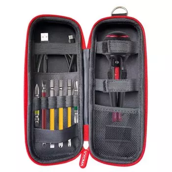 Чехол для хранения электрических отверток VYOMA подходит для отверток 220USB и аксессуаров, не входящих в комплект, (Электричество включено) чёрный