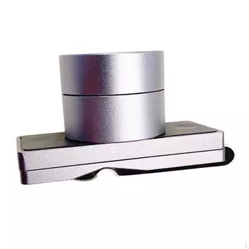 Чехол для хранения бильярдного мела, практичный, портативный, из алюминиевого сплава, легкий, для снукера светло-серый