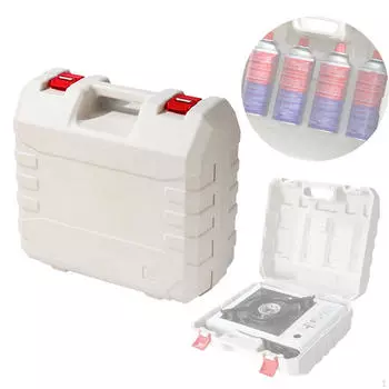 Чехол для хранения газового баллона, 4-цилиндровая сумка с пряжкой, аксессуары для переноски гриля для кемпинга белый