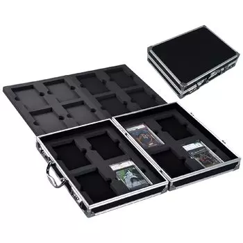 Чехол для хранения карт PSA Appraisal, атташе-кейс, 4 яруса, 16 карт с замком, сумка для хранения колоды торговых карт, держатель для колоды карт [Cicogna]