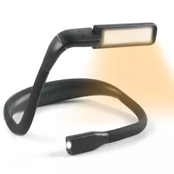 Чехол для хранения на год LED Smart Neck Neck перезаряжаемая книга для чтения Рыбалка Бег Ночь Совместимо с кемпингом [25 издание, в комплекте] Лампа, свет,