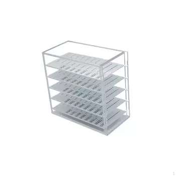 Чехол для хранения наращивания ресниц, 5-слойный держатель для ресниц, прочный режим ящика с пылью белый