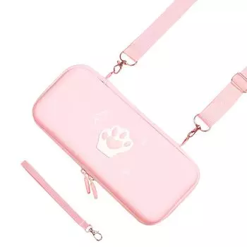 Чехол для хранения Nintendo Switch HIGHAWK, защитный чехол на плечо, водонепроницаемый, кошачья лапка, милый, пылезащитный, ударопрочный, для хранения карт Nintendo Switch