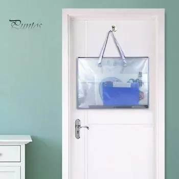 Чехол для хранения постеров, папок с досками объявлений, переносная прозрачная сумка, сумка-тоут для художественного портфолио с ручкой и молнией для рисования постеров чистый