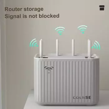 Чехол для хранения проволочного кабеля Удобный дизайн рассеивания тепла Гладкий край Wi-Fi Сетевая сортировочная коробка Бытовые принадлежности серый