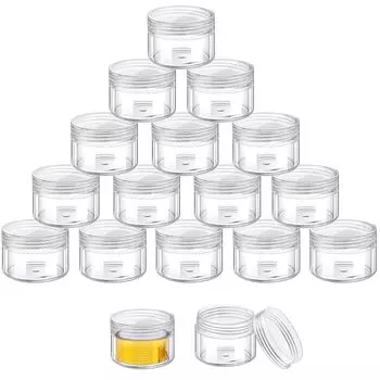 Чехол для хранения серебряной ленты seimeinoki, прозрачный небольшой круглый футляр для хранения лент, 15 шт., серебряный держатель для ленты, прозрачный круглый футляр, удобный для переноски, 38,8 мм * 28 мм