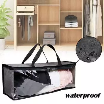 Чехол для хранения шляп, органайзер для бейсболок, прозрачный дорожный пылезащитный держатель на молнии чёрный