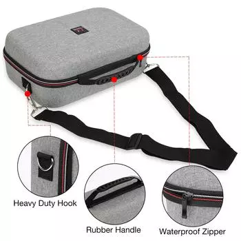 Чехол для хранения, совместимый с моделью Nintendo Switch/Switch OLED, чехол для Switch с защитной дорожной сумкой чёрный