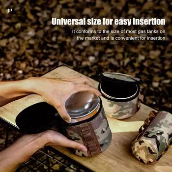 Чехол для хранения топливного баллона, походные принадлежности для приготовления пищи в путешествии (L)
