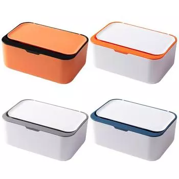 Чехол для хранения влажной бумаги, пылезащитный органайзер для хранения масок с уплотнением крышки, прямоугольный для домашней ванной комнаты A