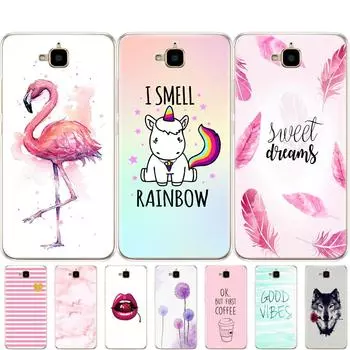 Чехол для Huawei Honor 4C Pro Чехол Honor 4C Pro Мягкий силиконовый чехол Чехол для Huawei Y6 Pro 2015 Чехол TIT-L01 TIT-TL00 Телефон honor 4c pro