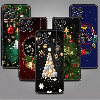 Чехол для Huawei Honor X8 X9 P50 X7 50 20 8X Play 9A P40 P30 Lite P Smart 2021, черный чехол для телефона Snow Merry Christmas Huawei P Smart Z