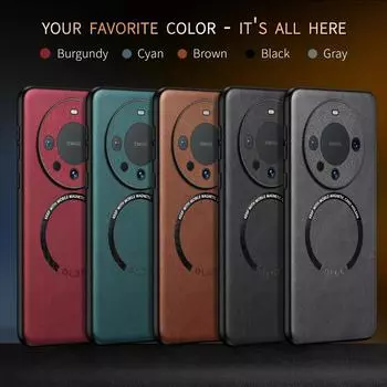 Чехол для Huawei Mate 60 Pro, кожаный чехол для телефона Huawei Mate 60 Pro Plus, роскошный чехол для Mate 60 50 40 30 Pro, задняя крышка Huawei Mate 40 чёрный