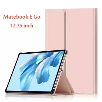 Чехол для Huawei MateBook E GO 2022, защитный чехол-подставка из искусственной кожи для Huawei GK-G58/GK-G56 12,35 дюйма, чехол для планшета MateBook E GO синий