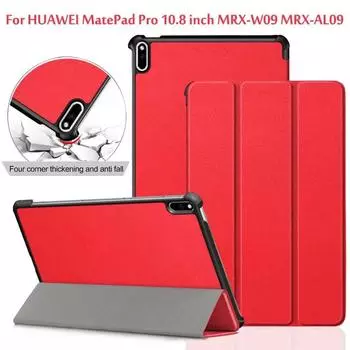 Чехол для Huawei Matepad Pro, чехол MRX-W09 MRX-AL09, ультратонкий кожаный чехол-подставка с магнитной подставкой для Huawei MatePad Pro 10,8, 2019 темно-синий