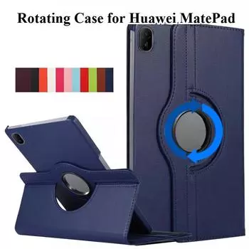 Чехол для Huawei MatePad SE 11 Air 12 дюймов, вращающийся на 360 градусов планшет с откидной подставкой для Huawei MatePad pro 2019 2021 2022 2024 Чехол MatePad SE 11 2024 темно-синий