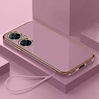 Чехол для Huawei nova 11i, чехол для Huawei nova 11i MAO-LX9, чехол для телефона Huawei Nova11i, роскошный противоударный чехол с квадратным покрытием For Huawei nova 11i&Case & Strap снег белый