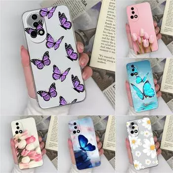 Чехол для Huawei Nova 12 SE Pura 70 Ultra Y72 12i Honor X8b задняя крышка популярный узор бабочки прозрачный защитный силиконовый мягкий бампер для Huawei Huawei Nova 12 5G