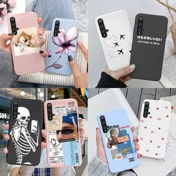 Чехол для Huawei Nova 5T Nova5T Funda Силиконовый чехол для телефона Мягкий чехол из ТПУ Чехол для Huawe Nova 5T Модный бампер Утка Симпатичная окрашенная противоударная защитная сумка Huawei Nova 5T