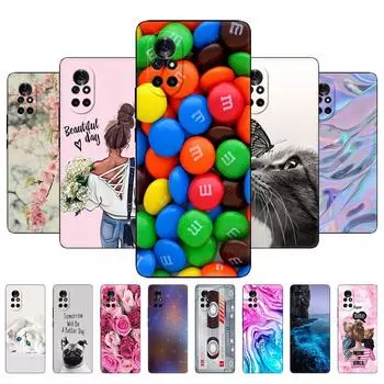 Чехол для Huawei Nova 8 Nova8 5G 4G задняя крышка для Huawei Nova 8 5G чехлы для телефонов Мягкий силиконовый чехол из ТПУ 6,57 дюйма черный чехол из ТПУ Huawei Nova 8 4G