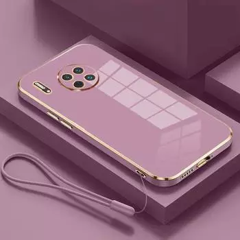 Чехол для Huawei nova 8i, чехол для Huawei nova 8i NEN-L22 NEN-LX1 NEN-LX3, роскошный чехол для телефона с квадратным покрытием, противоударная задняя крышка Huawei nova 8i&Case & Strap снег белый