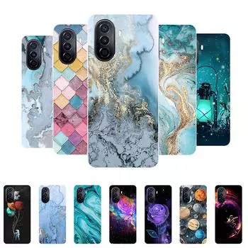 Чехол для Huawei Nova Y70, чехол для Huawei Nova Y70, мраморный мягкий силиконовый чехол на заднюю панель для Huawei NovaY70 Y 70 MGA-LX9, чехол для телефона Nova Y70