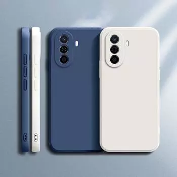 Чехол для Huawei Nova Y70 Y71, защитный квадратный матовый силиконовый чехол для камеры Nova Y70 Plus 4G, мягкий роскошный чехол для телефона Nova Y70 чёрный