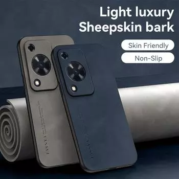 Чехол для Huawei nova Y72 Y 72 novaY72, мягкий силиконовый край, твердая задняя крышка, чехол для телефона из искусственной кожи For Huawei nova Y72 коричневый