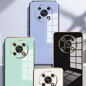 Чехол для Huawei nova Y90, чехол для Huawei nova Y90, роскошный чехол для телефона с квадратным покрытием CTR-LX2 CTR-LX1, противоударная задняя крышка, чехлы Huawei nova Y90&Case & Strap