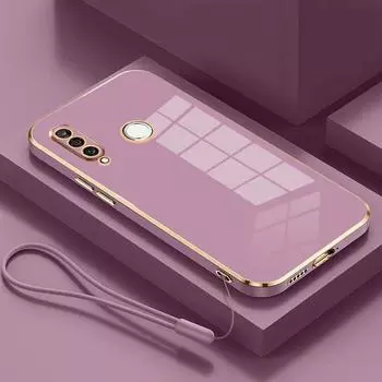 Чехол для Huawei P30 lite, чехол для телефона Huawei P30 lite MAR-LX1A MAR-LX3A MAR-LX2J, роскошный противоударный чехол с квадратным покрытием Huawei P30 lite&Case & Strap снег белый