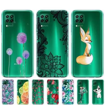 Чехол для Huawei P40 Lite 4G 5G, мягкий прозрачный силиконовый чехол из ТПУ для телефона Huawei P40 Lite E P40Lite, бампер, задние чехлы Huawei P40 Lite 4G