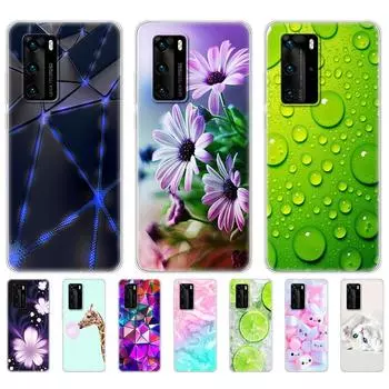 Чехол для Huawei P40, мягкий силиконовый чехол из ТПУ для телефона Huawei P40 Pro P40Pro P 40, чехол-бампер Fundas Huawei P40