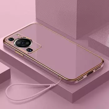 Чехол для Huawei P60 Huawei P60 Pro, чехол для Huawei P60 Art, чехол для телефона LNA-LX9 MNA-LX9, роскошный противоударный чехол с квадратным покрытием For Huawei P60 Pro&Case & Strap