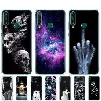 Чехол для Huawei Y6P, 6,3 дюйма, мягкий силиконовый чехол из ТПУ для телефона Huawei y6p 2020 Y 6P MED-LX9N, задний бампер huaweiy6p, чехол For Huawei Y6P