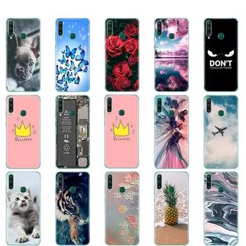 Чехол для Huawei Y6P 6,3 дюйма; Мягкий силиконовый чехол из ТПУ для телефона Huawei y6p 2020 MED-LX9N, чехол-бампер, полный защитный чехол на 360° Huawei Y6P