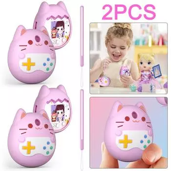 Чехол для игрового автомата Virtual Pets, силиконовый чехол для Tamagotchi Pix (розовый)