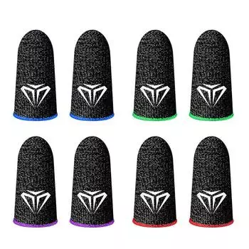 Чехол для игрового контроллера AU 8 шт. S02 Finger Cots для PUBG (зеленый)