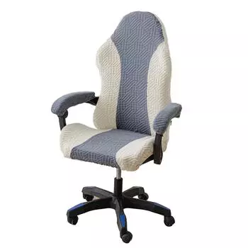 Чехол для игрового кресла Cat Scratch Velvet Diamond Jacquard, мягкий спандекс Чехлы для игрового кресла с прикрепленными подлокотниками, моющиеся для офисного кресла W18.5X D23.62X H32.28inch