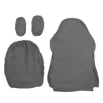 Чехол для игрового кресла, чистый цвет, дышащий полиэстер, высокопрочный чехол для офисного кресла с светло-серый